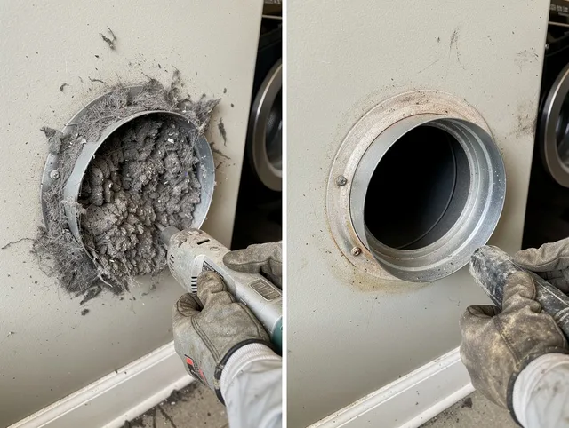 Professional clogged vent cleaning by Weddington Dryer Vent Cleaning in Weddington