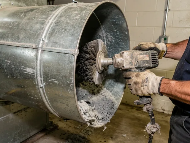 Industrial-grade dryer vent cleaning by Weddington Dryer Vent Cleaning in Weddington